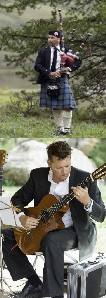 Bagpipe & Guitar lessons in Denver Colorado.  Studio, Skype and house call lessons available.  Guitar photo by Greg Roe at www.roephotography.com
