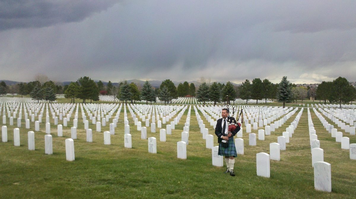 Funeral Bagpiper Michael Lancaster Denver Colorado